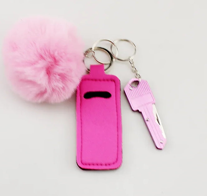 Keyknife 3pc Set Keychain - Pink